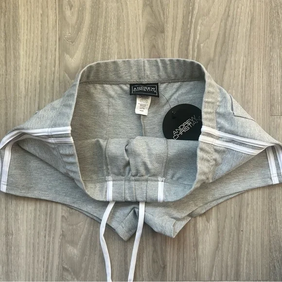 Andrew Christian | 3" Stretch Football Shorts in Gray (Medium) - Picture 4 of 16